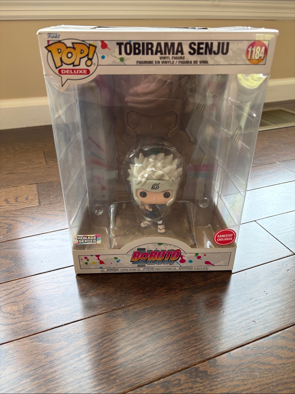 Funko Deluxe Tobirama Senju Vinyl Figure - White Hair, Blue Outfit